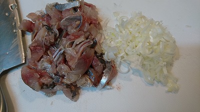 長ねぎはみじん切りにする